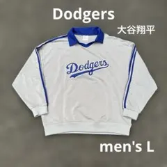 ドジャース 大谷翔平 襟付きスウェットシャツ Lサイズ