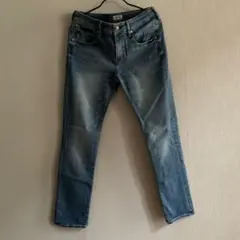 シュガーデプト　ライトブルースリムフィットデニム25インチ　ストレッチ