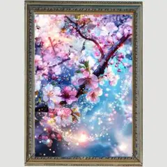 Ｐ3253 桜 ヒーリングアート 風水 開運 インテリア 波動調整 幸運