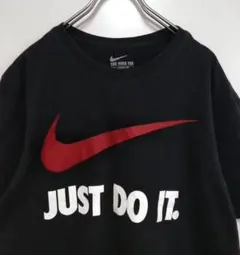 35366 NIKEスウォッシュロゴTシャツ M 古着