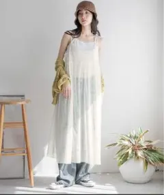 チュールキャミワンピース