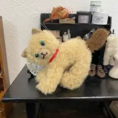 作家様　アーティストドール　ぬいぐるみ　猫　ねこ　シュタイフ風　アンティーク