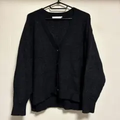 AMERICAN HOLIC ブラック Vネック カーディガン M