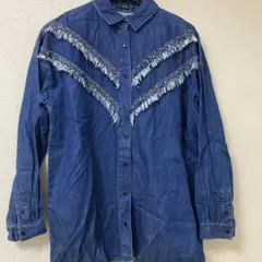 EMODA 新品　デニムシャツ　フリンジ