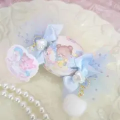 コメントからお願いします♡ハンドメイド♡キャンディポニーヘアゴム くま