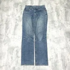 Levi’s デニムパンツ ストレート レザーパッチ アメカジ ヴィンテージ