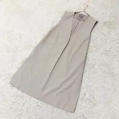UNFILO アンフィーロ ジョーゼットジャージー ロング ジレ ベスト Mのサムネイル
