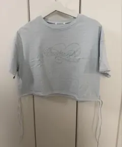 OLIVE des OLIVE ロゴラインストーン Tシャツ