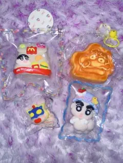 クレヨンしんちゃん スクイーズ 4点セットのサムネイル
