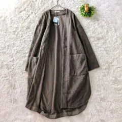 douce Harmonie コーディガン L カーキブラウン ゆったりアウター