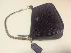 COACH ダークブラウン ポーチ