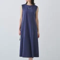 INDIVI ✨️2025✨️通気性／撥水／接触冷感／UVケアフレアワンピースのサムネイル