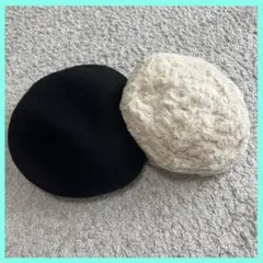 レディース　ベレー帽　エコファー　ウール　2点　まとめ売り　グローバルワーク