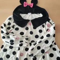 ディズニーコラボ ミニーマウスドット柄ワンピース 120