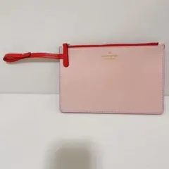 新品未使用 kate spade ケイトスペード ポーチ 薄型 ピンク クラッチ