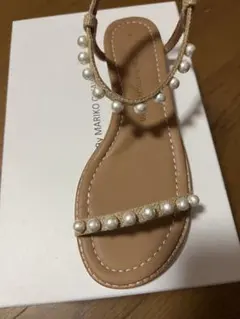 1度のみ着用】ツルバイマリコオイカワ ビジューサンダル viga ピンク