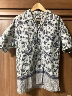 CABaN コットンブロード パレルモプリントハーフスリーブシャツ size M