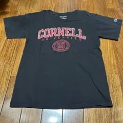 【人気】チャンピオン カレッジTシャツ コーネル大学ロゴ 紺 S〜M相当