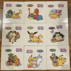 15. ポケモンパンシール デコキャラシール ステッカー9枚セット 春スプリング
