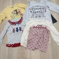 ベル 花柄 長袖カットソー 120cmまとめ売り