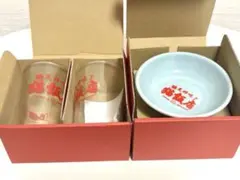 【完売品・レア】らんま1/2 猫飯店 コップ2個＋小皿2枚セット 新品未使用