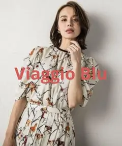 Viaggio Blu ビアッジョブルー ホースプリントブラウスのサムネイル