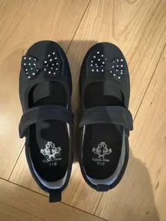 リボン付きフォーマルシューズ 21.0cm ブラック