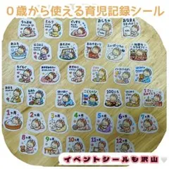 Dear Mama Seal 0歳育児記録シール♡月齢・成長・母子手帳