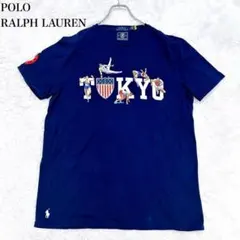 極希少　ポロラルフローレン　Tシャツ ネイビー　近年モデル オリンピック