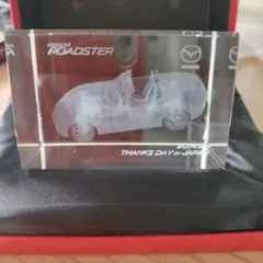«非売品»マツダロードスター25周年記念　3Dクリスタルガラス