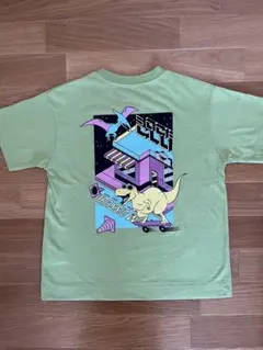 ブランシェス Tシャツ キッズ 120㎝ 黄緑 バックプリントのサムネイル