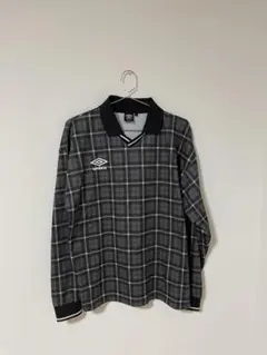 UMBRO チェック柄 長袖カットソー