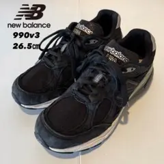 990v3 ニューバランス 26.5cm USA製 グレー ※刺繍カスタム有のサムネイル