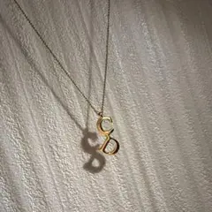 Christian Dior CD ロゴ 00s 刻印 ゴールド ネックレス