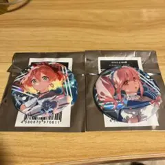 マクロスΔ 10周年展 手塚治虫記念館 オーロラ缶バッジ フレイア マキナ