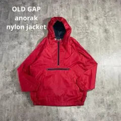 1990's OLD GAPアノラックナイロンジャケット古着レッドL
