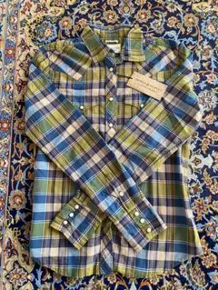 ◆ラルフローレン◆デニム&サプライ◆ チェックシャツ ブルー×グリーン S春夏