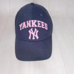 24年製 MLB Korea ヤンキース キャップ グレー ピンク 刺繍 Fのサムネイル