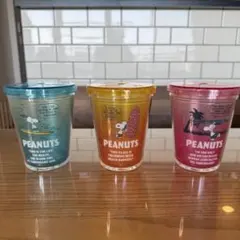 PEANUTS★SNOOPY★ストロータンブラー3個セット