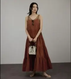 サロンアダムエロペ 「WEB限定」ティアードキャミワンピース