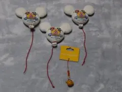 東京ディズニーランド 15周年記念 ストラップ 3個セット＋プーさん鈴ストラップ