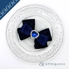 25 ペンライトリボン キンブレリボン⋈ネイビー×ブラック×レース 紺 黒