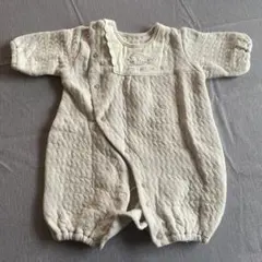 薄いグレー キルティングロンパース