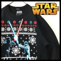 【STAR WARS】スターウォーズ　ビッグプリント　裏起毛　スエット