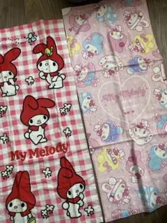 マイメロ　フェイスタオル　2枚セット