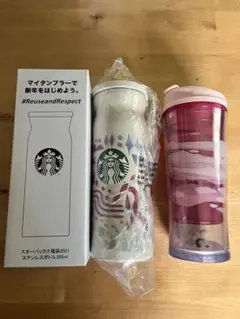 新品 スターバックス カード ANA 限定 さくら ステンレスボトル 2015 