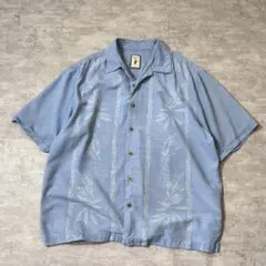 90s JAMAICA JAXX シルク100% キューバシャツ アロハシャツのサムネイル