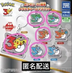 ポケモン 30周年 メタルチャームマスコット 5種セット