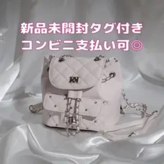 【新品未開封】Darich キルティングビジューミニリュック ピンクのサムネイル