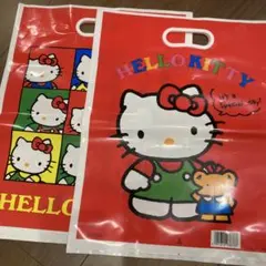 昭和レトロ⭐️サンリオ♦️ハローキティ　ビニールバック未使用　2枚のサムネイル